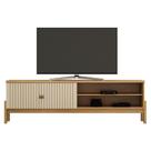 Rack Bancada Ouro Preto 60" 164,5CM MDP-MDF com Nicho Cinamomo Off White Valdemóveis