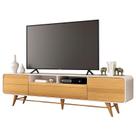 Rack Bancada para Sala Época Off White Cinamomo HB Móveis Rack Bancada para Sala Época Off White Cinamomo HB Móveis