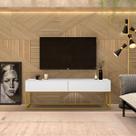 Rack Bancada Para Sala Tv Ate 50 Polegadas Com 2 Gavetas Home Moderna Estilo Industrial Rack Bancada Para Sala Tv Ate 50 Polegadas Com 2 Gavetas Home Moderna Estilo Industrial