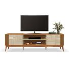 Rack Bancada Para Sala Tv Até 75" Legacy Cedro / Off White