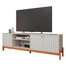 Rack Bancada para TV 100% MDF Holanda Permobili Off White/Cinamomo