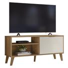 Rack Bancada Para TV 50 Pol 120cm Roby Nature/Off Z49 - Mpozenato