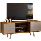 Rack Bancada para Tv 55" com 2 Portas e 1 Prateleira Líbano Fendi/Naturale