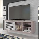 Rack Bancada Para TV 55 Polegadas Cinza Multiverso Caemmun Rack Bancada Para TV 55 Polegadas Cinza Multiverso Caemmun