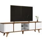 Rack Bancada Para Tv 60 Pol 217 Cm 11097 Cedro Branco Dcasa Cedro Branco