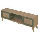 Rack Bancada Para Tv 75 Pol 180 cm 4534 Carvalho Menta ARLY