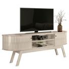 Rack Bancada para TV 75 Pol 183cm Alícia M01 Calacata/Off White - Mpozenato Rack Bancada para TV 75 Pol 183cm Alícia M01 Calacata/Off White - Mpozenato