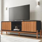 Rack Bancada Para Tv Até 72 Polegadas Tiger Preto Caemmun