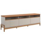 Rack Bancada Para Tv De Até 75 1 Porta 2 Gavetas 2.1 Elisa Off White/jequitiba Rack Bancada Para Tv De Até 75 1 Porta 2 Gavetas 2.1 Elisa Off White/jequitiba