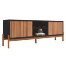 Rack Bancada para TV Penny 180cm Freijo/Preto - Sallar home