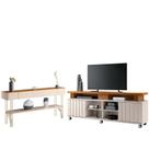 Rack Bancada Rivera 1.8 com Aparador Vivant Cinamomo Off White HB Móveis