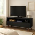 Rack bancada sala para tv sienna preto