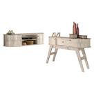 Rack Bancada Suspensa Modena Com Aparador Estoril Calacata Off White - Madetec Rack Bancada Suspensa Modena Com Aparador Estoril Calacata Off White - Madetec