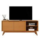 Rack Bancada Tucumã 1.4 TV Até 60 Pol. Pés de Madeira Maciça