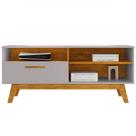 Rack Bancada Tv 55 Pol 136 Cm Paladio Off White Naturalle Bechara