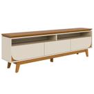 Rack Bancada Tv 75 Pol 3G 200 cm Selene Cinamomo Off White MADETEC