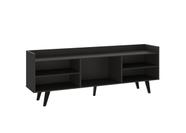 Rack Barém pés estilo retrô para tv até 40 polegadas cinza