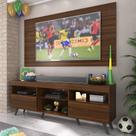 Rack C/ Painel 65" Retrô Holanda Br3133 Duna Preto Rack C/ Painel 65" Retrô Holanda Br3133 Duna Preto