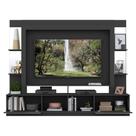 Rack C/ Painel Suporte 65 C/ Espelho Preto