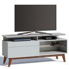 Rack Classic 146cm 1 Gaveta com Prateleira Branco Acetinado - Imcal Rack Classic 146cm 1 Gaveta com Prateleira Branco Acetinado - Imcal