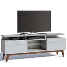 Rack Classic 180cm 2 Gavetas com Prateleira Branco Acetinado - Imcal Rack Classic 180cm 2 Gavetas com Prateleira Branco Acetinado - Imcal