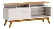 Rack Classic +1G 1.4 Off White com Nature - Imcal Móveis