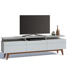 Rack Classic 218cm 3 Gavetas com Prateleira Branco Acetinado - Imcal