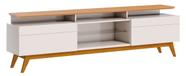 Rack Classic +2G 2.2 Off White com Nature - Imcal Móveis