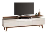 Rack Classic +3G 2.2 Off White com Freijó - Imcal Móveis