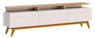 Rack Classic +3G 2.2 Off White com Nature - Imcal Móveis