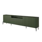 Rack com 4 Portas Brise para Sala 220cm Pés Metal 100% MDF