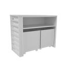 Rack Com Baús Infantil E Porta Carrinhos Lívia 100% MDF