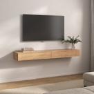 Rack com Nicho Suspenso Sierra para Tv 50 Polegadas Bancada Flutuante Sala Quarto
