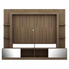 Rack com Painel 65 Portas com Espelho Oslo Madeirado Fumê