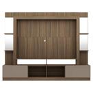 Rack com Painel 65 Prateleiras com Espelho Oslo Madeirado