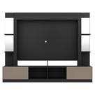 Rack com Painel 65 Prateleiras com Espelho Oslo Preto