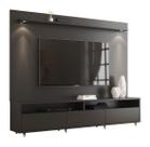 Rack com Painel Aspen 1.8 Preto - MoveisAqui