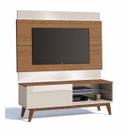 Rack com Painel Classic 1G 1.4 Freijó com Off White - Imcal Móveis