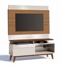 Rack com Painel Classic +1G 1.4 Freijó com Off White - Imcal Móveis