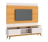 Rack com Painel Classic +2G 2.2 Nature com Off White - Imcal Móveis