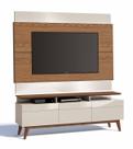 Rack com Painel Classic +3G 1.8 Freijó com Off White - Imcal Móveis
