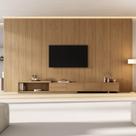 Rack com Painel Extensível para TV até 86 Polegadas 400cmx250cm Liso Aruá CabeCasa MadeiraOriginals