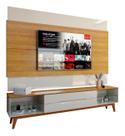 Rack com Painel Limit 1.8 Off White com Nature - MoveisAqui Rack com Painel Limit 1.8 Off White com Nature - MoveisAqui