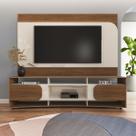 Rack com Painel p/ TV até 86" com 2 Portas Cedro/Off White Elegance - Artely