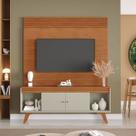 Rack com Painel para TV 160X195cm Ripado em MDF Linha Madri