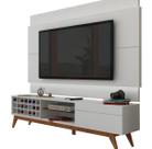 Rack com Painel Para TV 55 Polegadas Branco Classic AD 1.8 com LED - Imcal Móveis