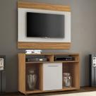 Rack com Painel para TV Até 43 Polegadas Show Freijó Trend/Off White - Pnr Móveis