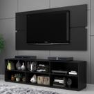 Rack com Painel para TV até 55 Polegadas 180cmx141,8cm Imperador Preto Rack com Painel para TV até 55 Polegadas 180cmx141,8cm Imperador Preto