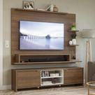 Rack Com Painel Para Tv Até 60 Polegadas 180 Cm Rustic/branco Metz Madesa Rustic/branco Rack Com Painel Para Tv Até 60 Polegadas 180 Cm Rustic/branco Metz Madesa Rustic/branco