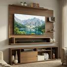 Rack com Painel para TV até 60 Polegadas 180 cm Rustic Cancun Madesa